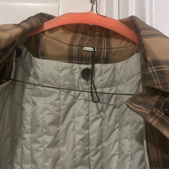 Toteme Tan and Brown Plaid Coat - Picture 7 of 10